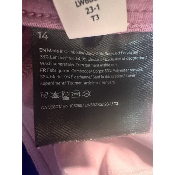 Lululemon Womens Sz 14 Softstreme High Rise Straight Leg Crop Pant Velvet Dust - Picture 11 of 11